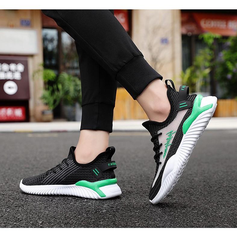 Giày nam giày sneaker lưới thoáng khí chống hôi chân, fullsize, 3 màu - #K86