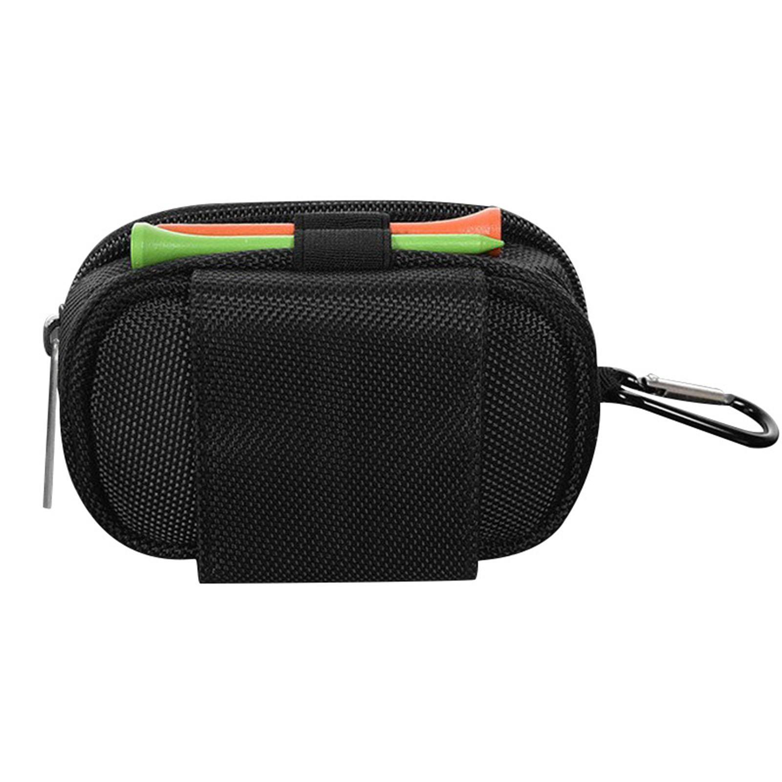 3x Golf Ball Pouch Holder Belt Golf Ball with Zipper And Tees Golf Club