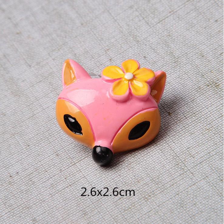 *HN* Charm mặt thú xinh xắn thích hợp đính kẹp tóc, vỏ điện thoại, gắn Jibbitz, DIY