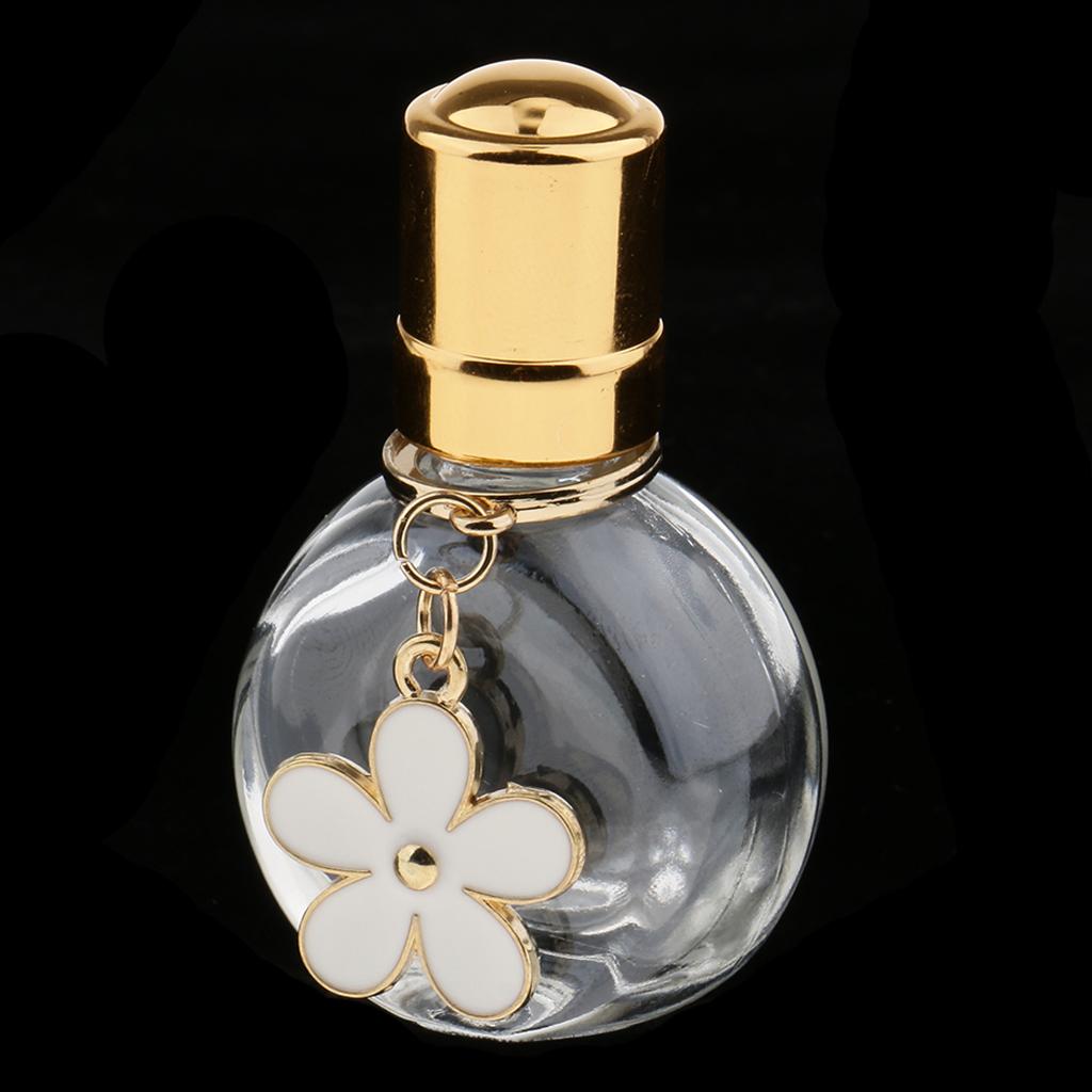 3x10ml Empty Roll on Bottle Glass Roller Bottle Vial for Perfume Essential Oil