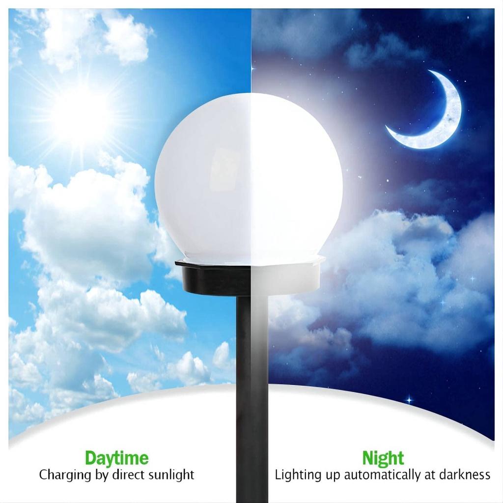 Bóng Đèn LED Năng Lượng Mặt Trời Hình Cầu Chống Thấm Nước Trang Trí Đường Đi/Sân Vườn