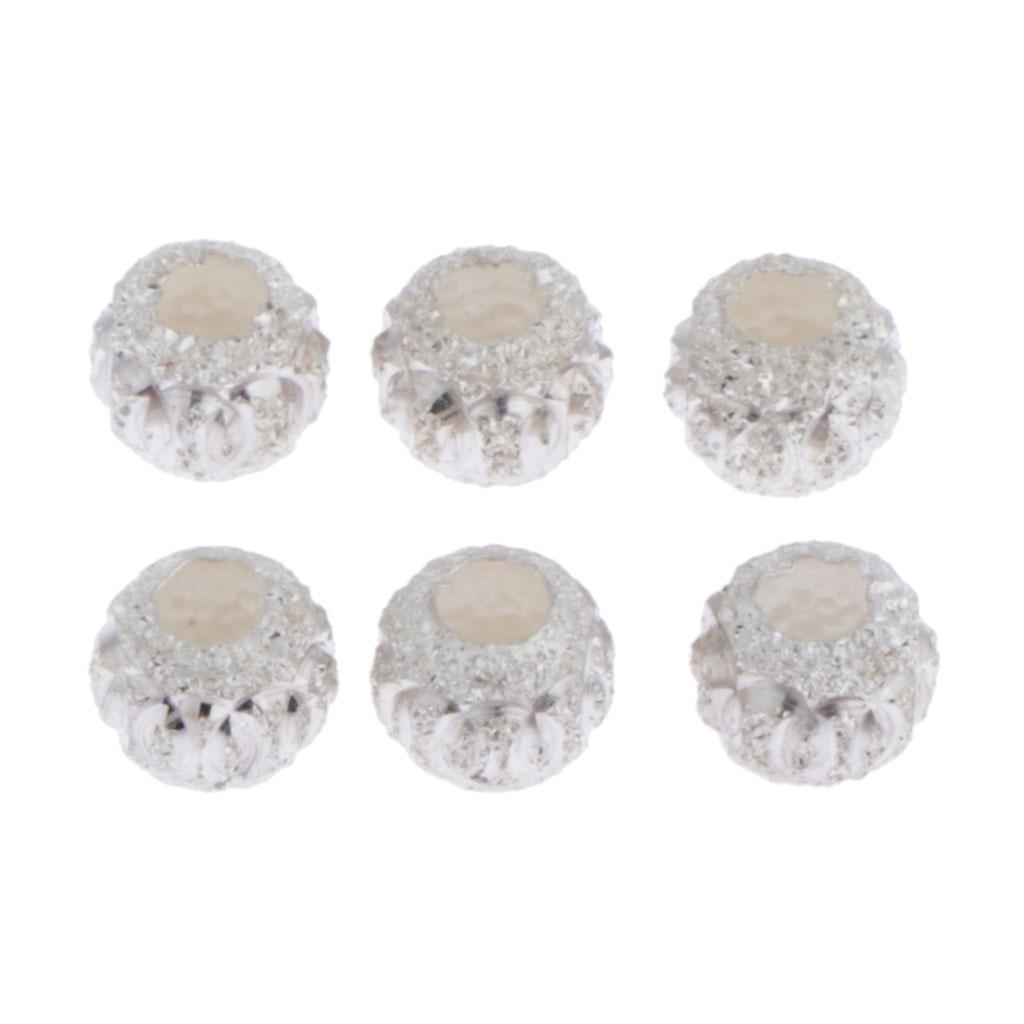 925 Silver Loose Beads Metal Beads Spacer Beads Craft Jewelry Making Beads
