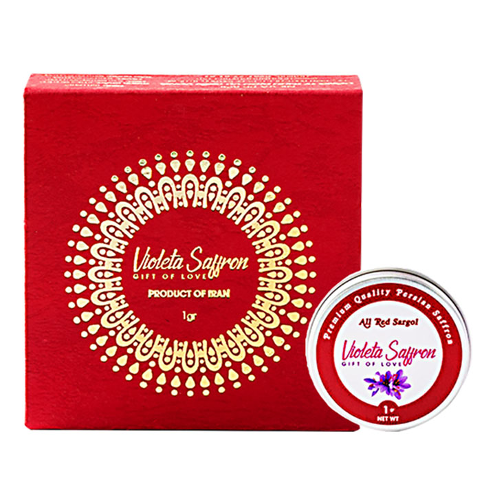 Nhụy Hoa Nghệ Tây Violeta Saffron - All Red Sargol - Giảm Mất Ngủ và Căng Thẳng, Tăng Cường Thể Chất - Hàng Chính Hãng (Hộp 1 gram)