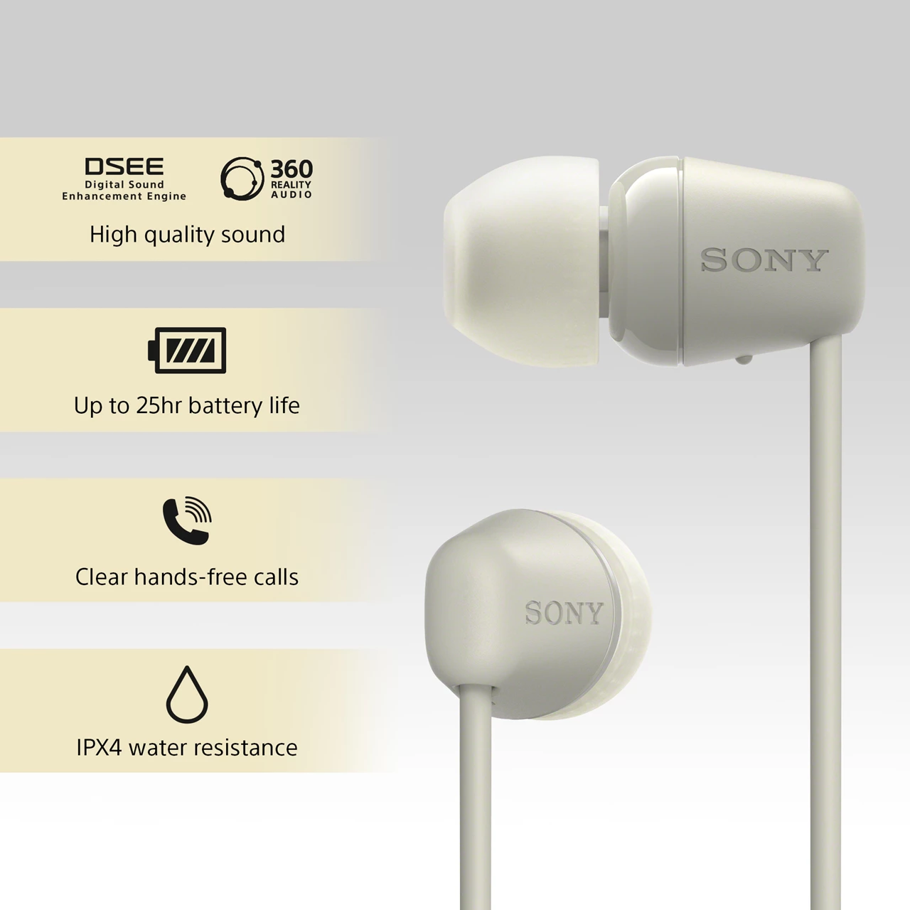Tai nghe không dây SONY WI-C100 - Hàng chính hãng
