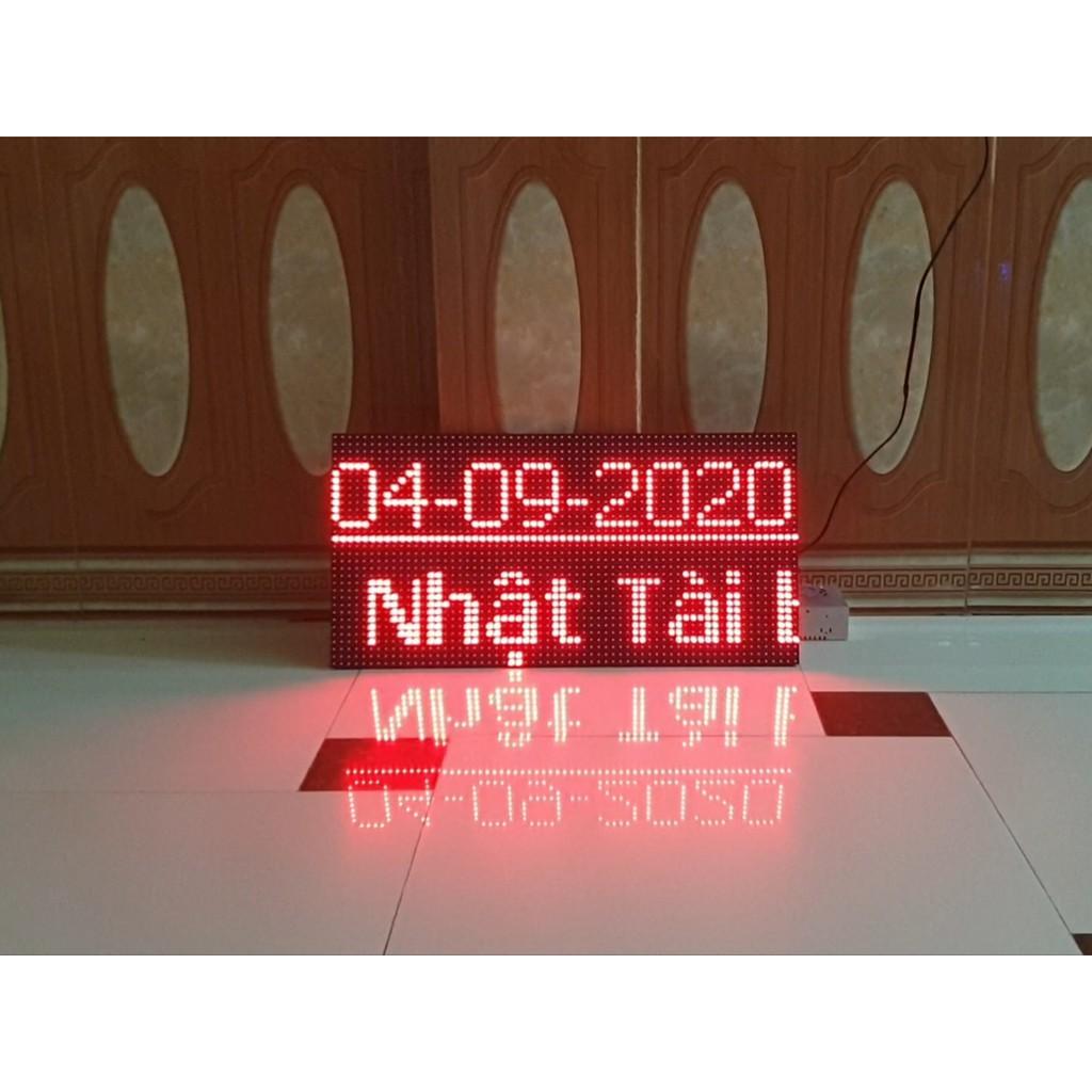 Bộ biển led matrix 4 tấm P10 làm quảng cáo, đồng hồ...full phụ kiện