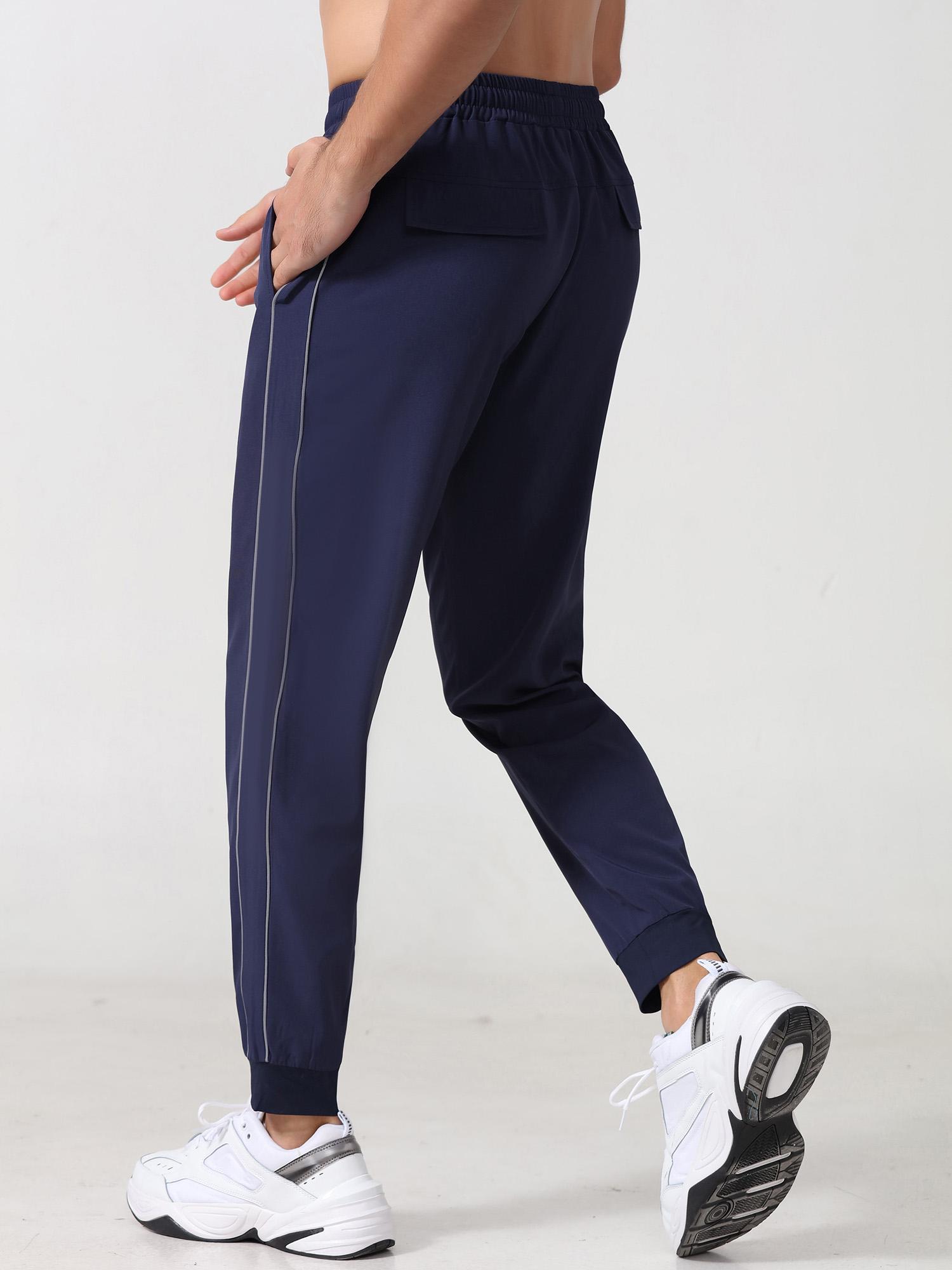 Quần Jogger Nam Quần thể thao có túi có dây phản quang Chạy bộ tập thể thao Người chạy bộ thể thao