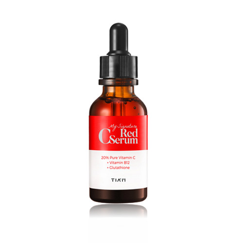 [ TẶNG KÈM ] Tinh chất dưỡng sáng trắng , phục hồi da , mờ vết thâm My Signature Red C Serum Tia'm 30ml + Mặt nạ 3D Foodaholic