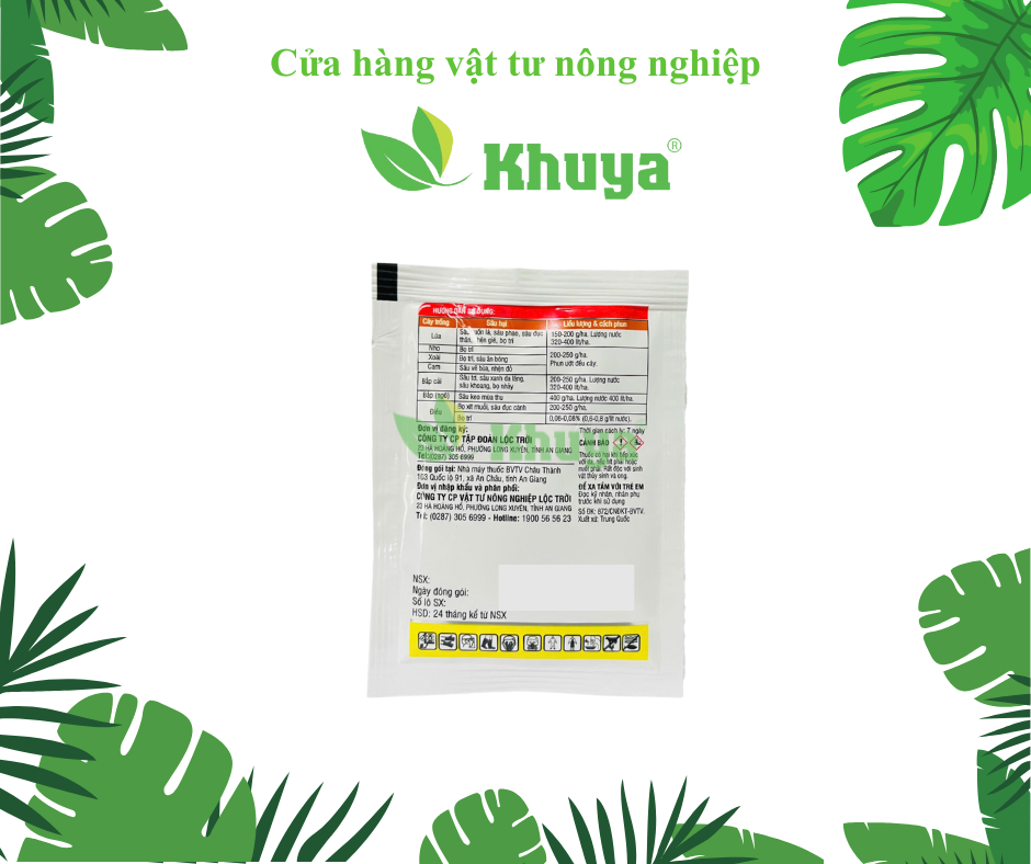 Thuốc trừ sâu Lộc Trời Angun 5WG 10gr Sâu - Nhện - Bọ trĩ