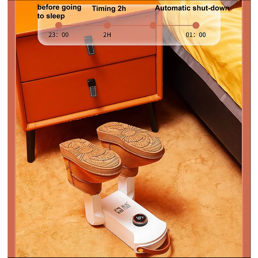 Máy Sấy Giày Dép Di Động Khử Mùi Muối Hồng Diệt Khuẩn Shoe Drying