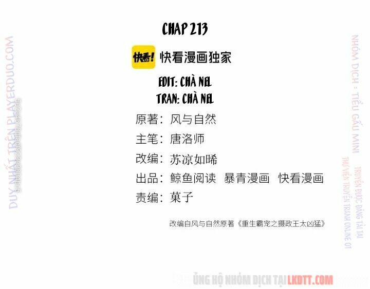 trọng sinh bá sủng nhiếp chính vương quá mạnh mẽ chapter 213 2