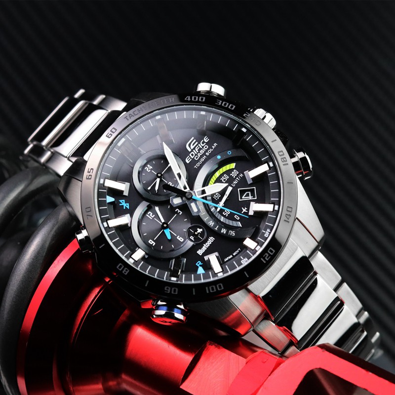 Đồng Hồ Nam Dây Thép Không Gỉ Casio EDIFICE EQB-501XDB-1A