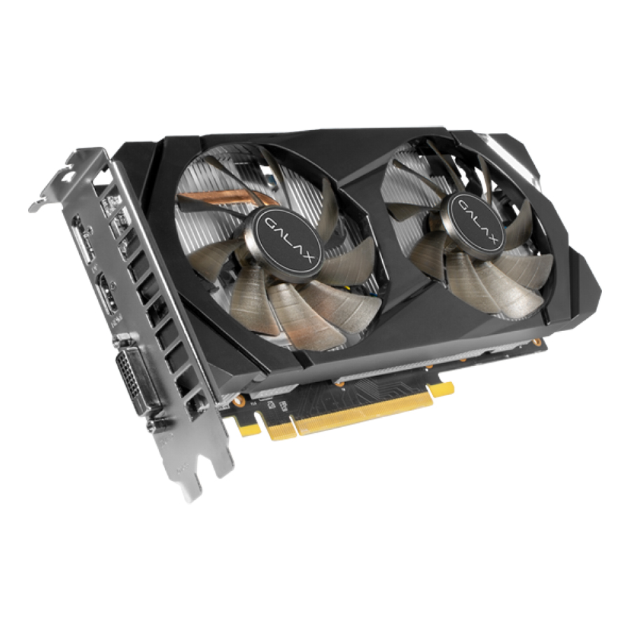 Card Màn Hình VGA Galax GeForce GTX 1660Ti 1 Click OC 6GB GDDR6 60IRL7DSY91C 192bit 2 Fan DP HDMI DVI D - Hàng Chính Hãng