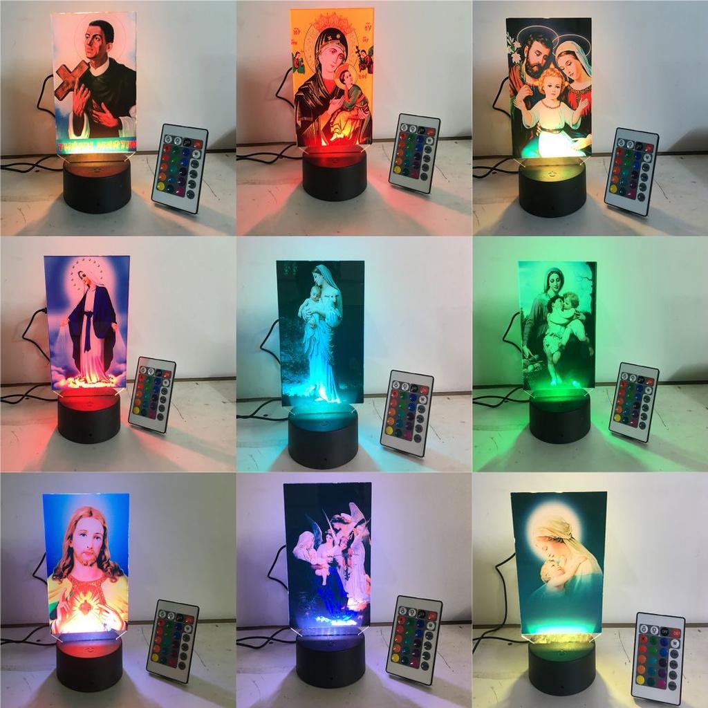 Tranh đức mẹ maria, hình chúa giêsu, led 3d, hình led thờ, đồ thờ, tranh công giáo mica nhiều mẫu