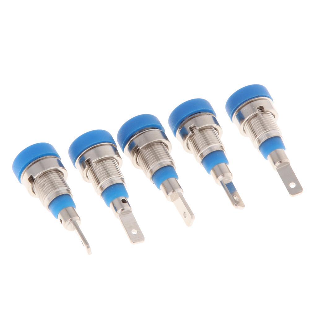 25Pieces 2mm Binding Post Banana  Socket Panel Mount