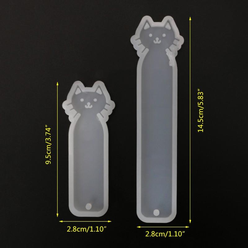 Khuôn Silicone Hình Mèo Đánh Dấu Trang Sách