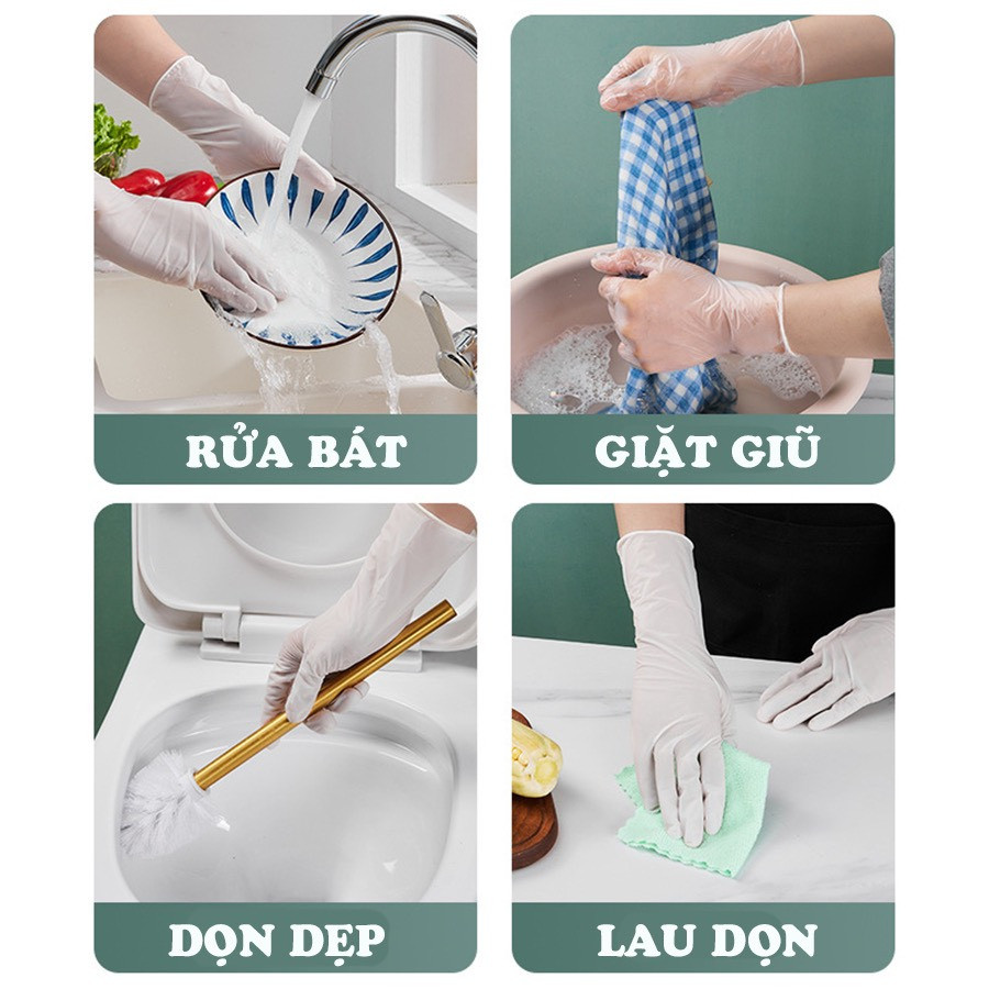 Đôi găng tay cao su con Hươu siêu dai, găng tay rửa chén rửa bát, bao tay Vệ Sinh Nhà Cửa Hàng chính hãng Shouse Gloves