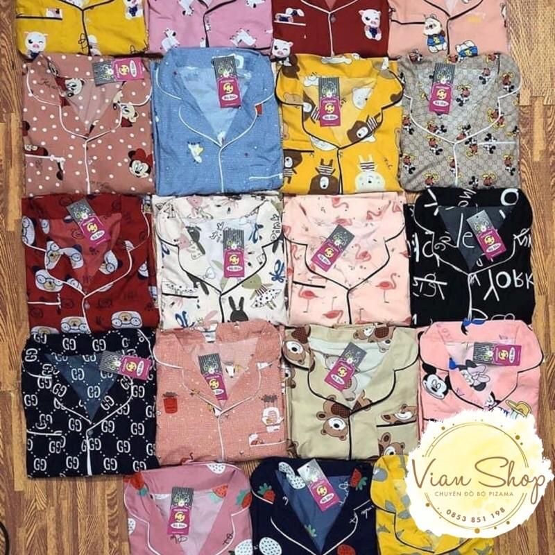 Bộ đồ pijama Bộ Đồ Ngủ Mặc Nhà Kate Thái Cộc Đùi Hoạ Tiết Dễ Thương