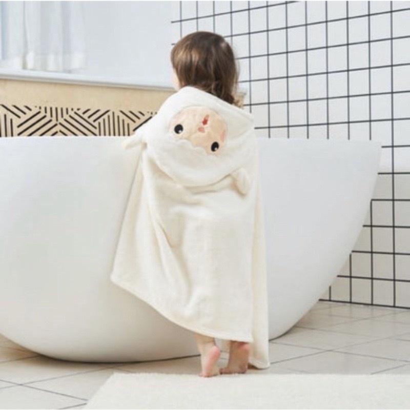 Khăn Tắm Cho Bé, Khăn Choàng Tắm Có Mũ, Áo Choàng Tắm Cho Bé Đi Biển
