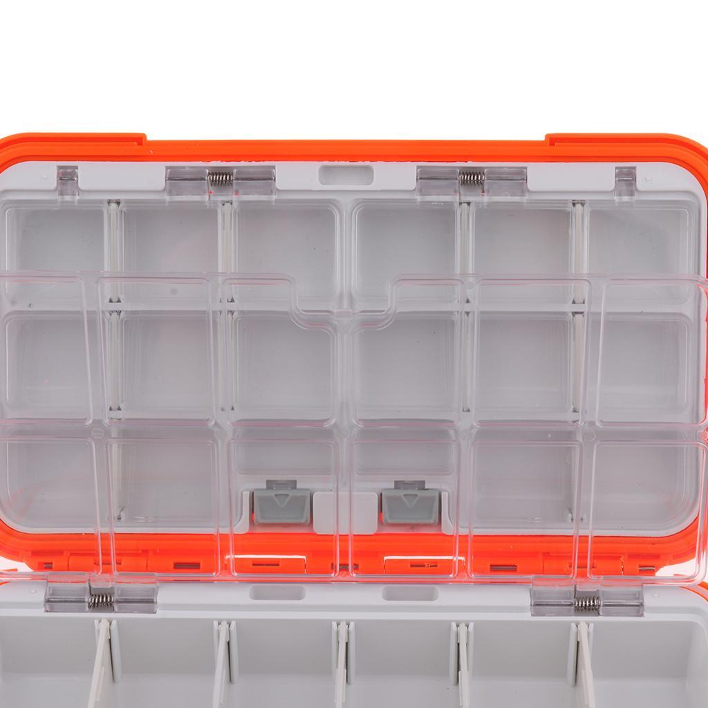 Plastic 16/30 Compartments Fishing Tackle Box Bait Case for Terminal Tackle Hooks Carp Weights Swivels