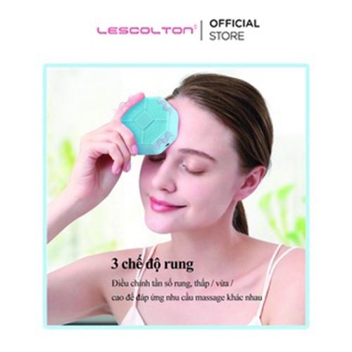 Máy rửa mặt cầm tay mini Lescolton thế hệ mới 4 chức năng đẩy tinh chất, massage, nâng cơ, rửa mặt