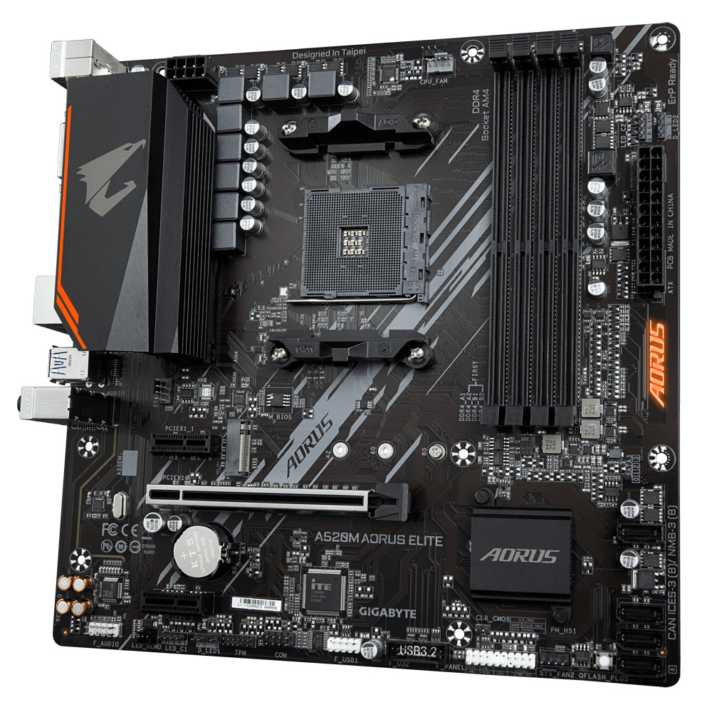 Bo mạch chủ Mainboard Gigabytye A520M AORUS ELITE AMD Socket AM4 - Hàng Chính Hãng