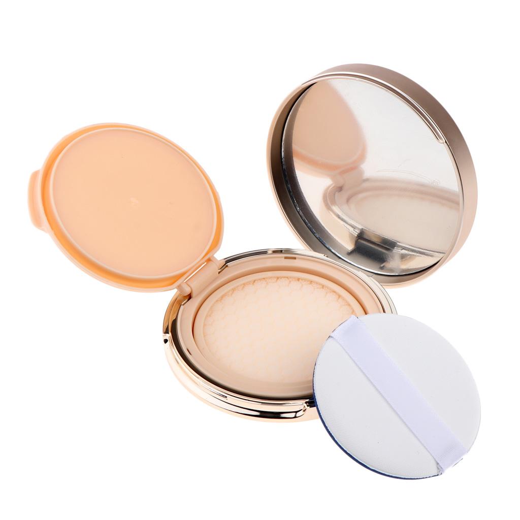 Makeup Tool Air Cushion BB CC Cream Foundation Empty Container & Vanity Mirror