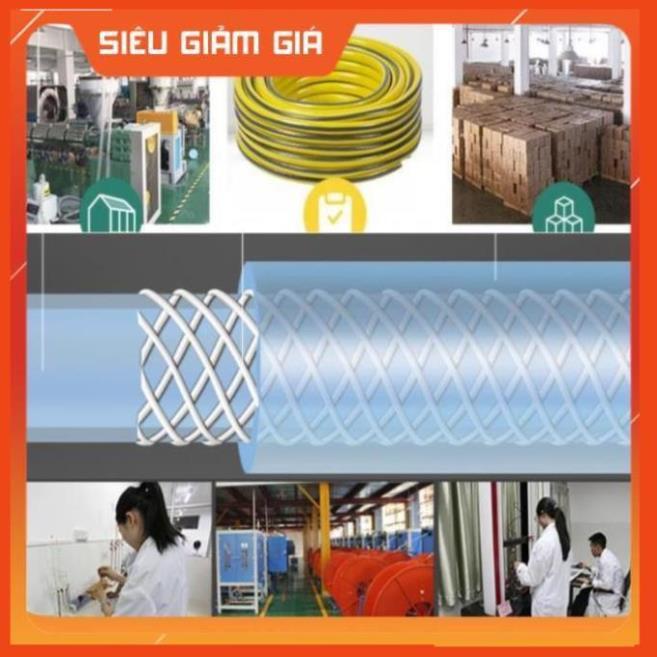 Bộ dây vòi xịt nước rửa xe, tưới cây .tăng áp 3 lần,loại 3m,5m 206236 đầu đồng,đai,nối nhựa v+ tặng đai