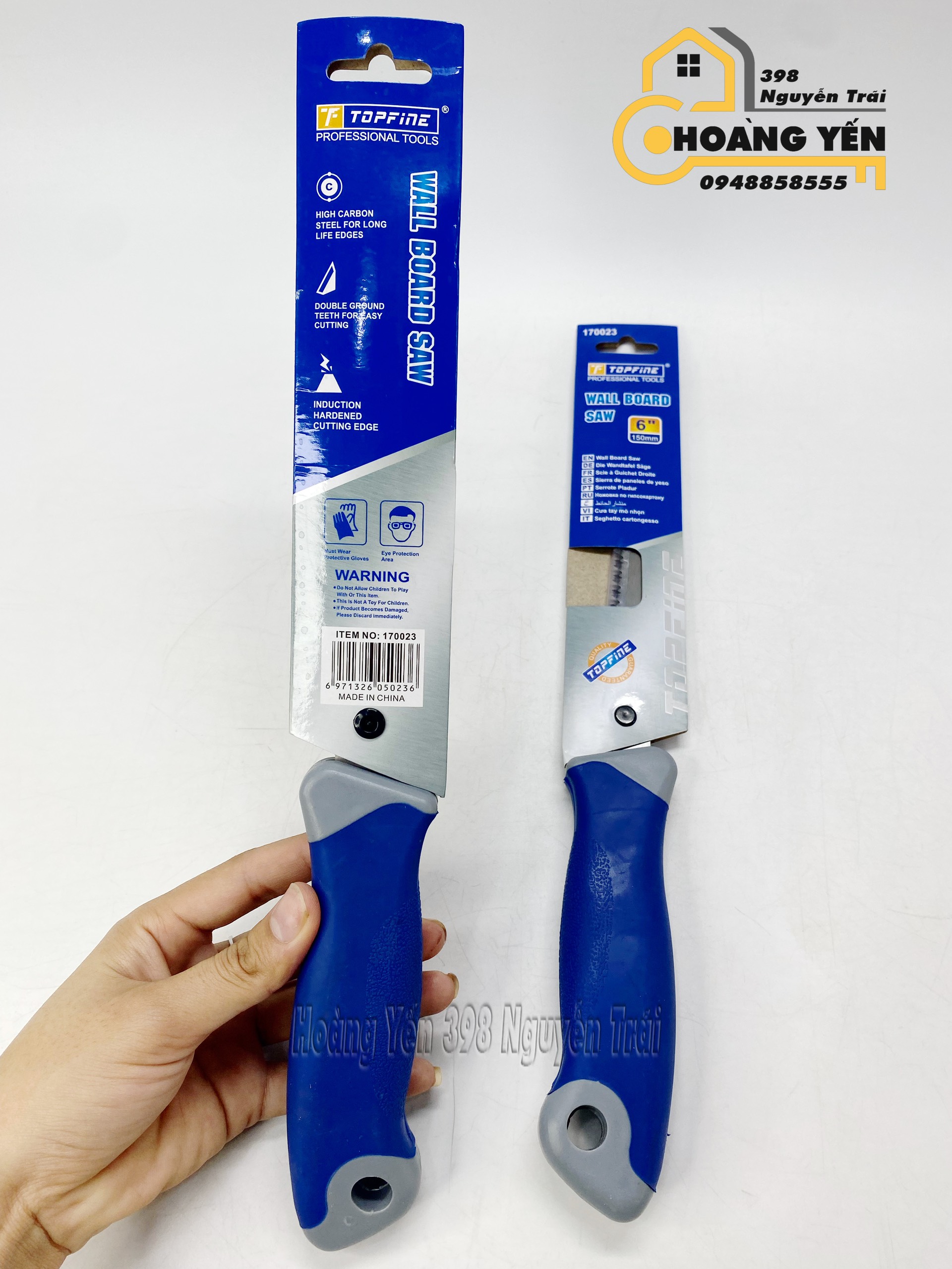 Cưa tay mỏ nhọn 6''150mm Topfine 170023 cưa tay cành cây, cưa tay thân cây, cưa tay ống nước, cưa tay tấm kim loại, cưa bền bỉ, cưa sắc nhọn, cưa nhập khẩu