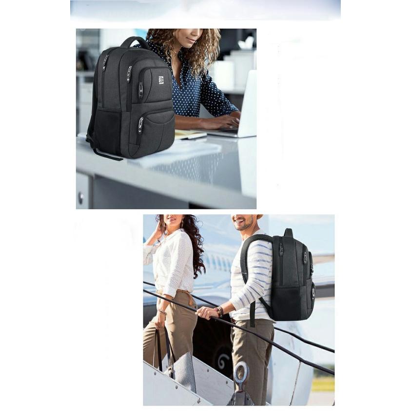Balo Laptop Cavaly Balo CHỐNG SỐC Đi Học Công Sở Nam Nữ Đựng Vừa Laptop Thiết Kế 3 ngăn 8670-18