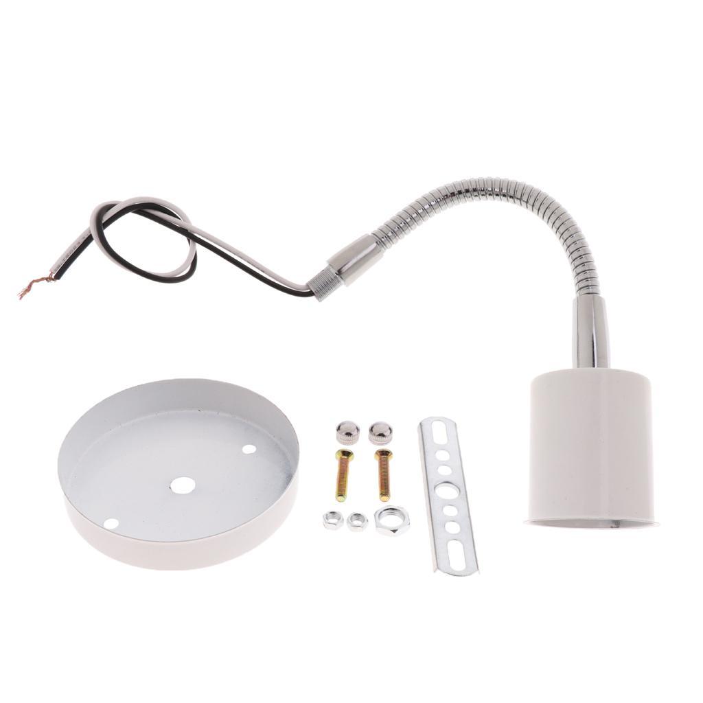 Round Lampshade Ceiling Light Holder Chandelier Pendant Socket E27