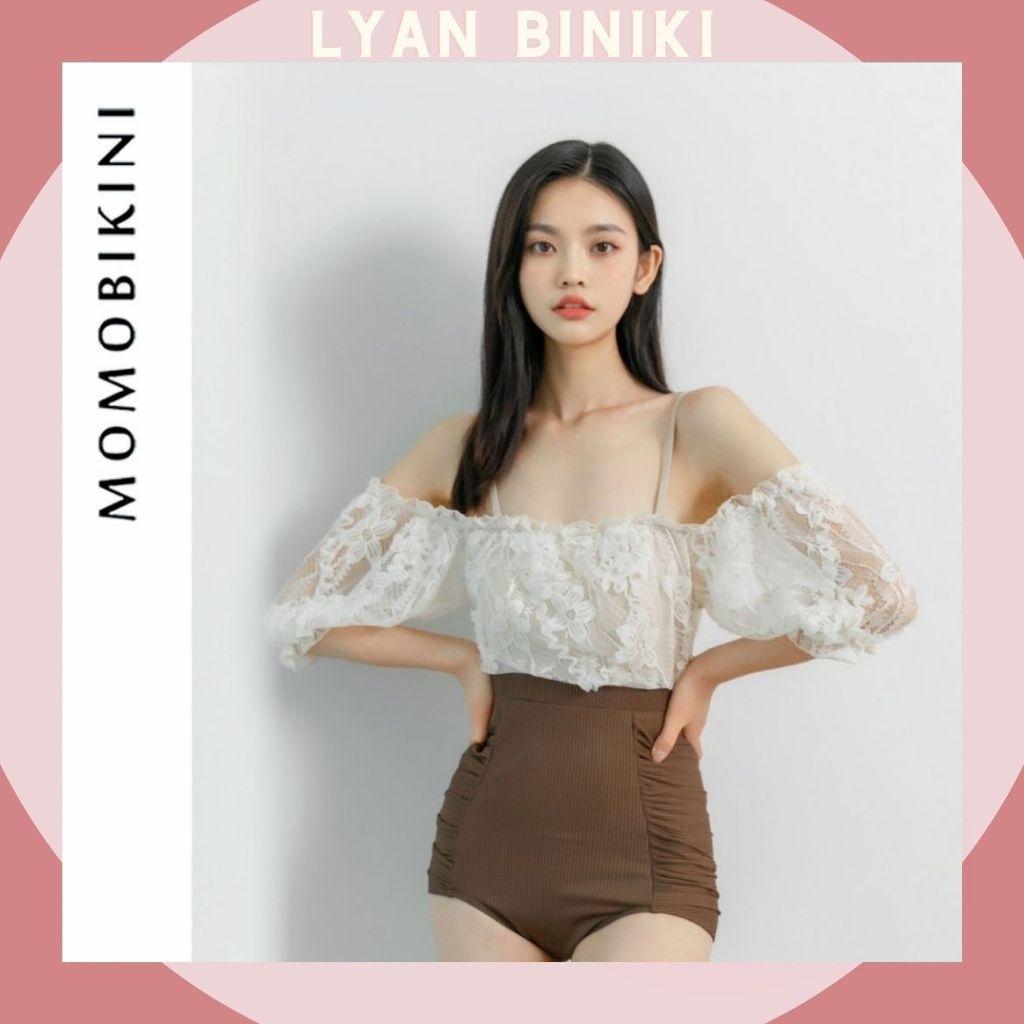 Bikini đi biển, bikini liền thân ren tiểu thư kín đáo LYAN BIKINI B07