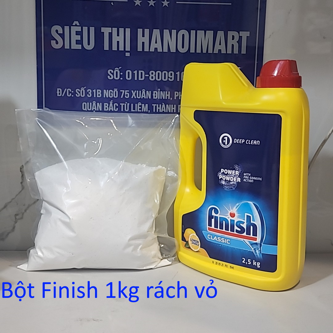 Combo 2 Can Bột rửa bát finish 2,5kg dùng cho máy rửa bát (2.5x2=5kg)
