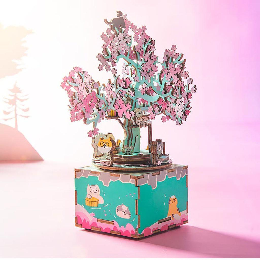 Mô hình Hộp nhạc Cherry Blossom Tree AM409 Music Box
