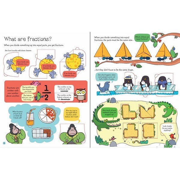 Usborne Lift the flap Fractions and Decimals