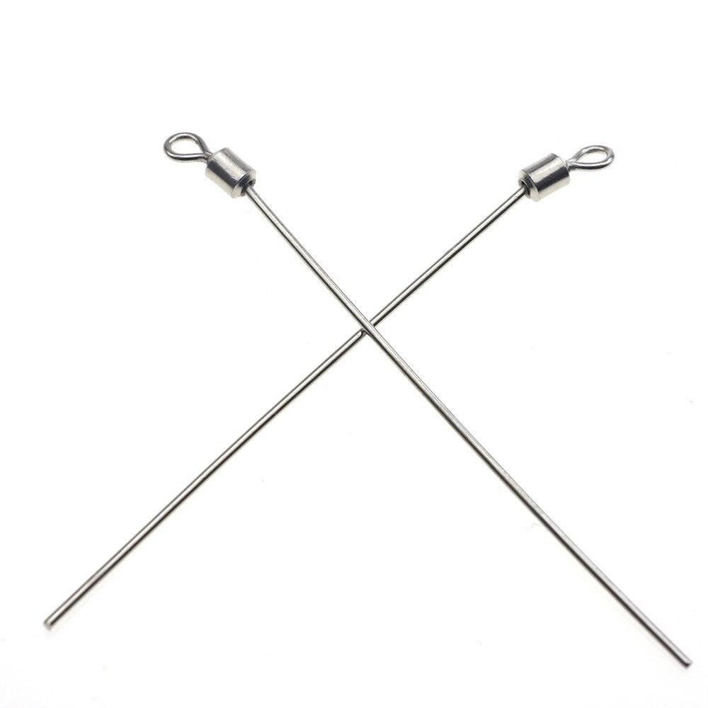 20pcs/bag Long Pole Swivel Brass Rolling Swivel with Long Pole for Sports Fishing Fishing Tackle Fishing Accessories