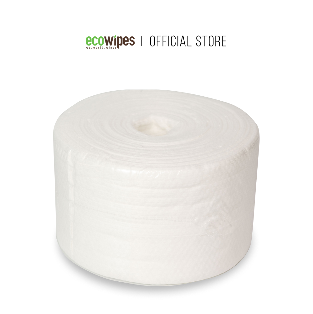 Khăn mặt khô đa năng EcoWipes cuộn 80 tờ size 20x20 dày 50gsm dùng trong Spa tiệm tóc siêu tiết kiệm