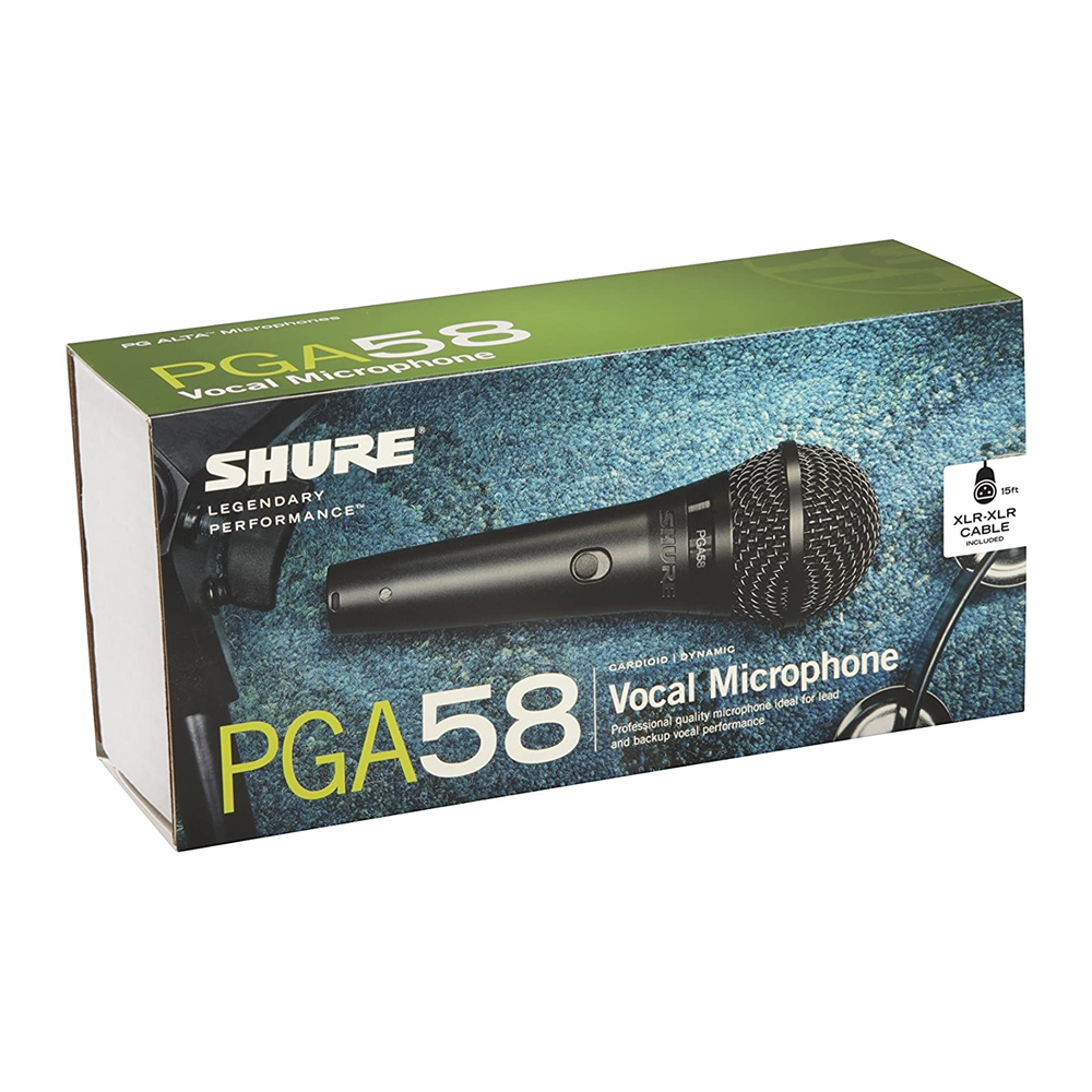 Micro Shure PGA58-XLR - Hàng chính hãng - Micro karaoke và thu âm chuyên nghiệp cho chất lượng âm thanh tuyệt vời