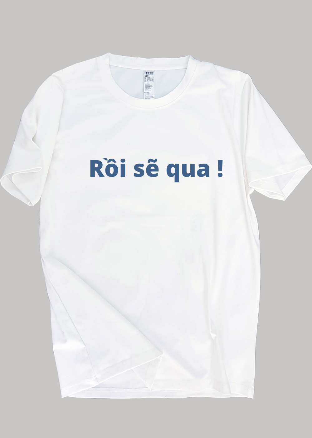 Áo thun nam nữ 80% Cotton White15