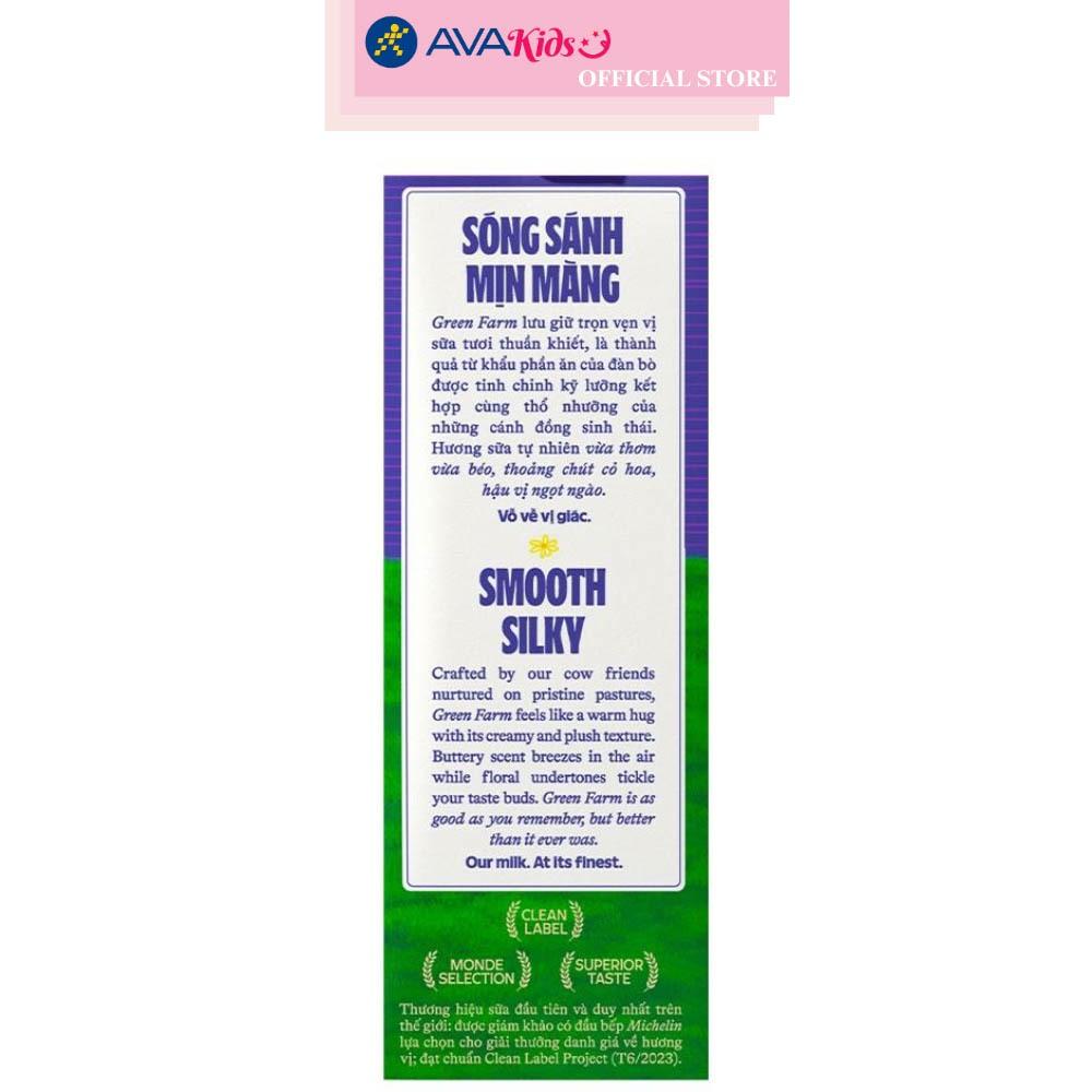 Lốc 4 hộp sữa tươi tiệt trùng Vinamilk Green Farm rất ít đường 110 ml (từ 1 tuổi)