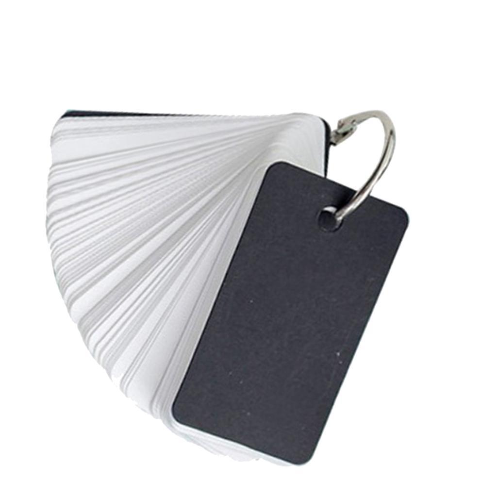 3x Flash Cards,1 Piece Kraft Paper Binder Flash Index Blank Card Memo Scratch Pads Bookmark DIY Greeting Card Note Card 1.6 X 2.8 Inches