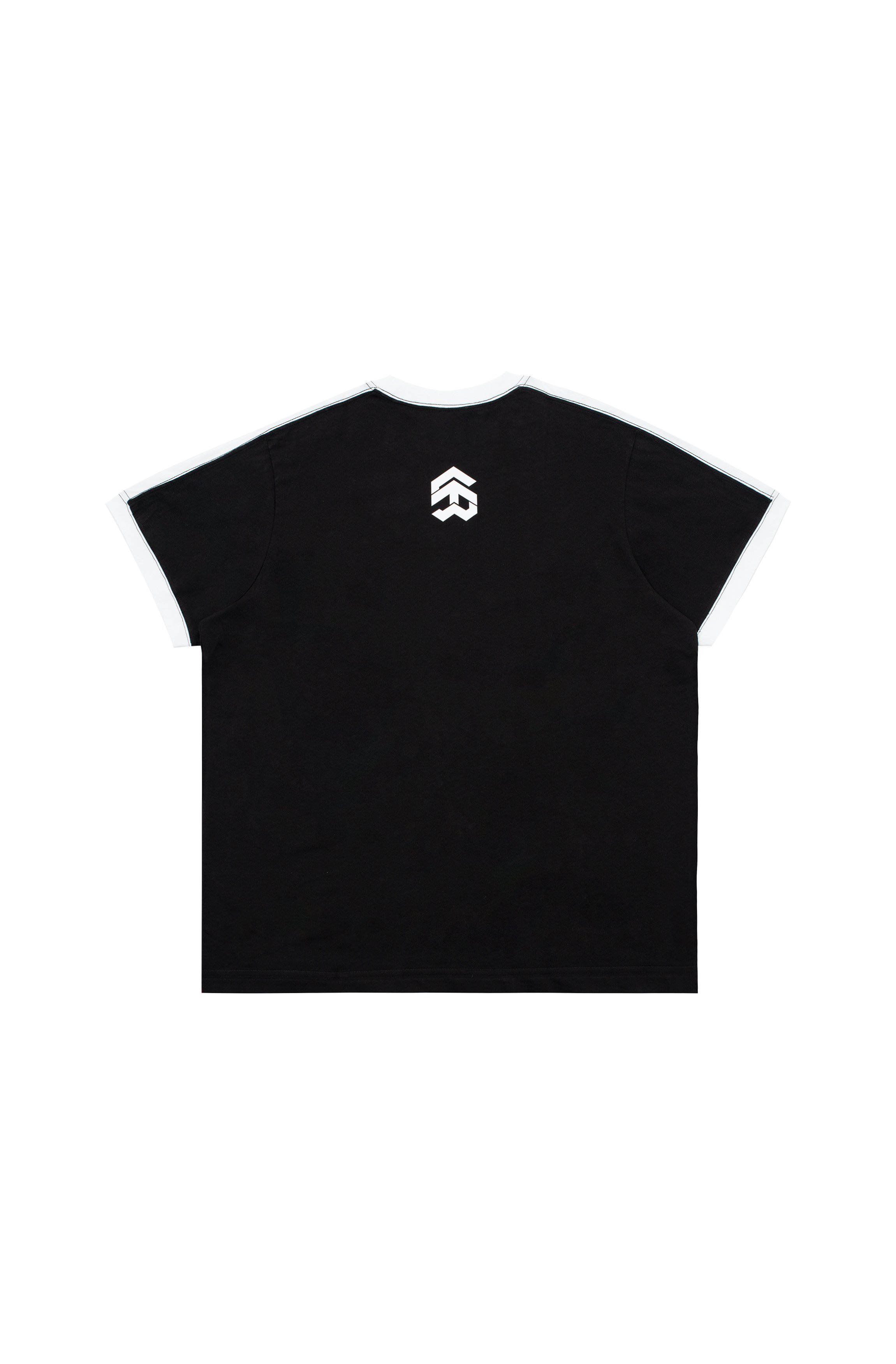 5THEWAY oreo SQUARE TEE in BLACK aka Áo Thun Tay Ngắn Đen Trắng