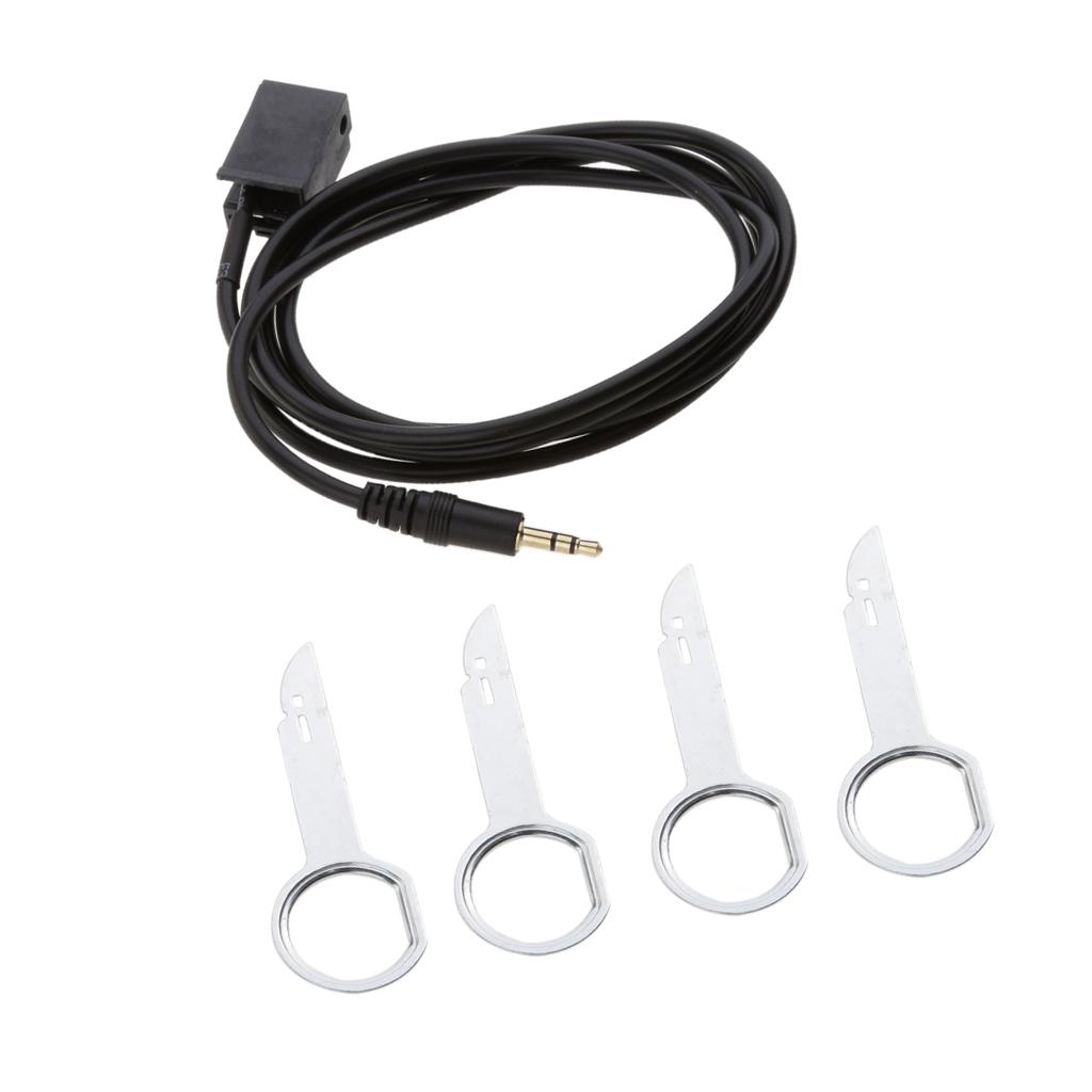 Car 6000 CD 3.5MM Aux-In Cable Adapter with Removal Keys for Ford Mondeo Focus