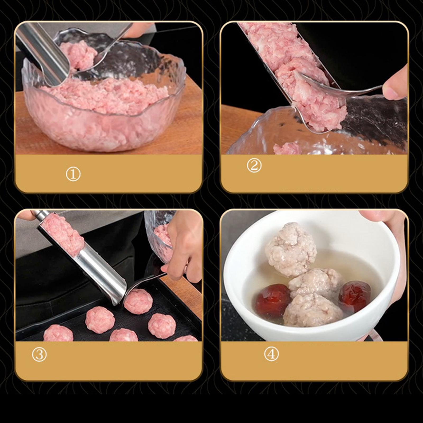 Meatball Maker Kitchen Tool Sliding  for Burger Fish Ball Beef Meat Ball
