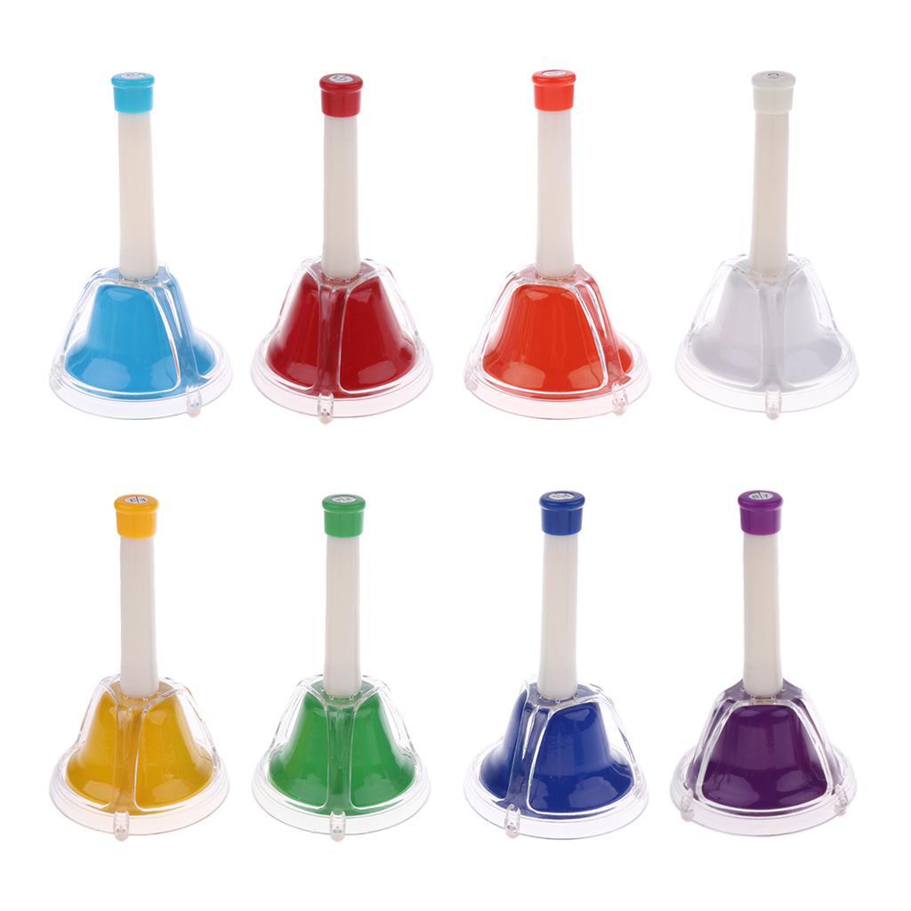 Colorful 8 Note Diatonic Bells for Children Kids Musical Learning