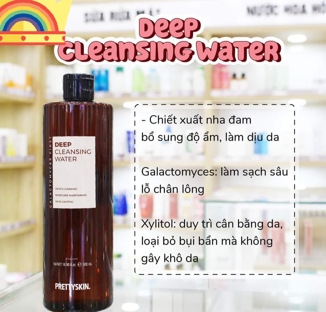 Nước Tẩy Trang Cho Da Dầu Mụn Pretty Skin 500ml - Prettyskin Rau Má Jeju Cica Giúp Sạch Sâu
