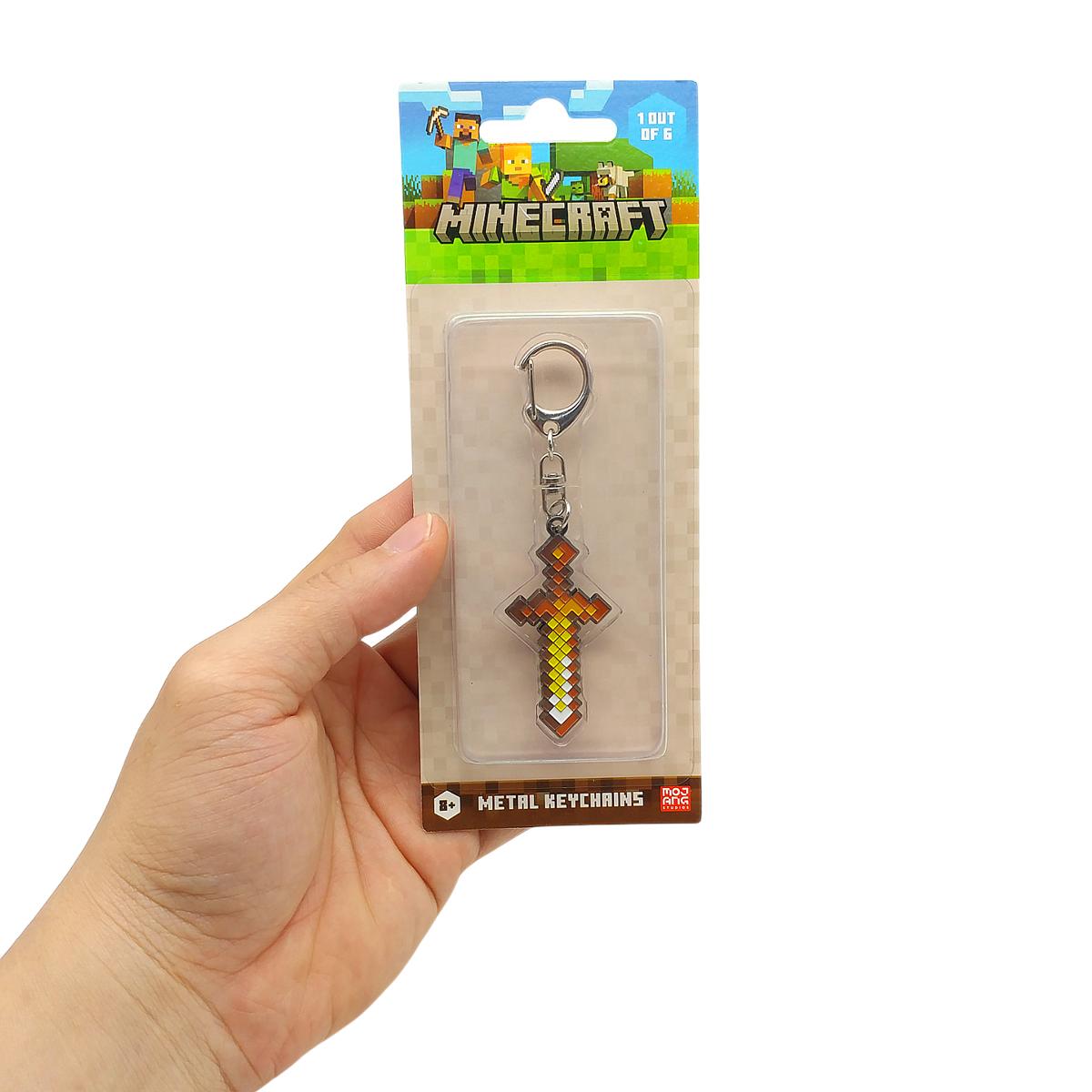 Móc Khóa Minecraft Bằng Kim Loại Mẫu 1 - Mojang Studios SWO/MC6010