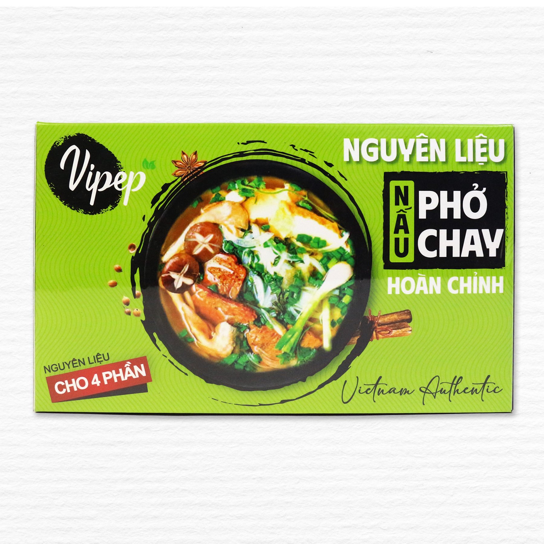 Nguyên Liệu Nấu Phở Chay Hoàn Chỉnh Vipep 320G