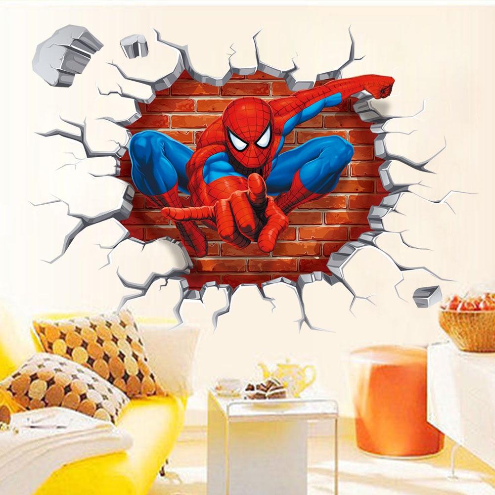 Decan siêu anh hùng Người nhện - decal spider man mẫu số 5 AmyShop (40 x 45 cm)