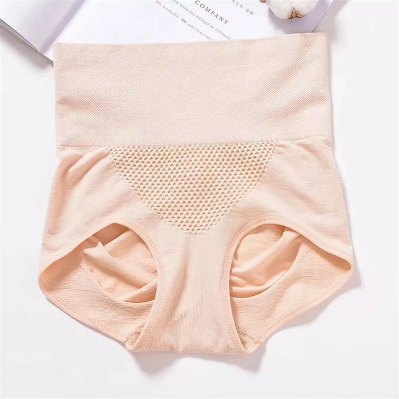 Quần lót y tế cotton cạp cao thông hơi - Quần gen bụng, nâng mông kháng khuẩn xuất Nhật - 482