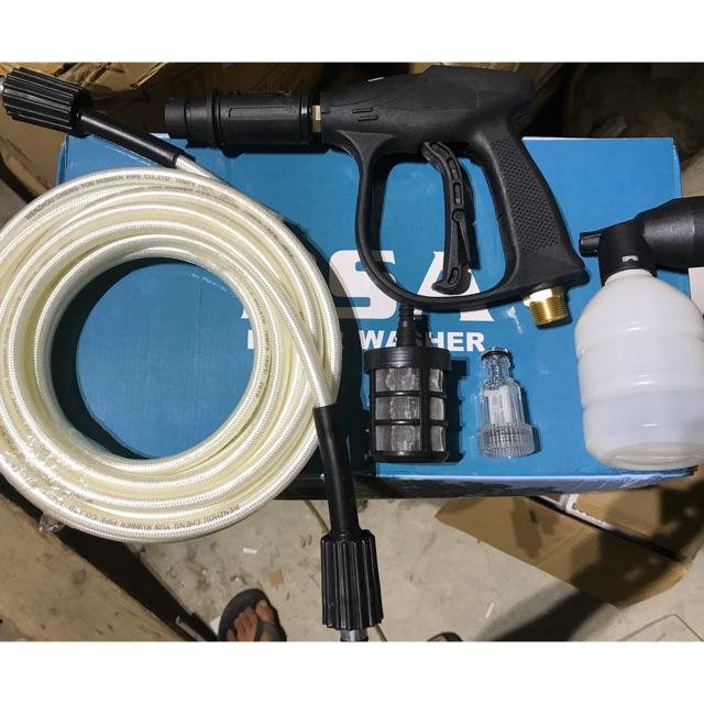 Combo vòi+dây+bình bọt+cút nước rửa xe